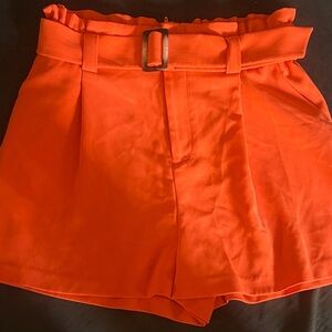 Nine West High Waist Orange Shorts